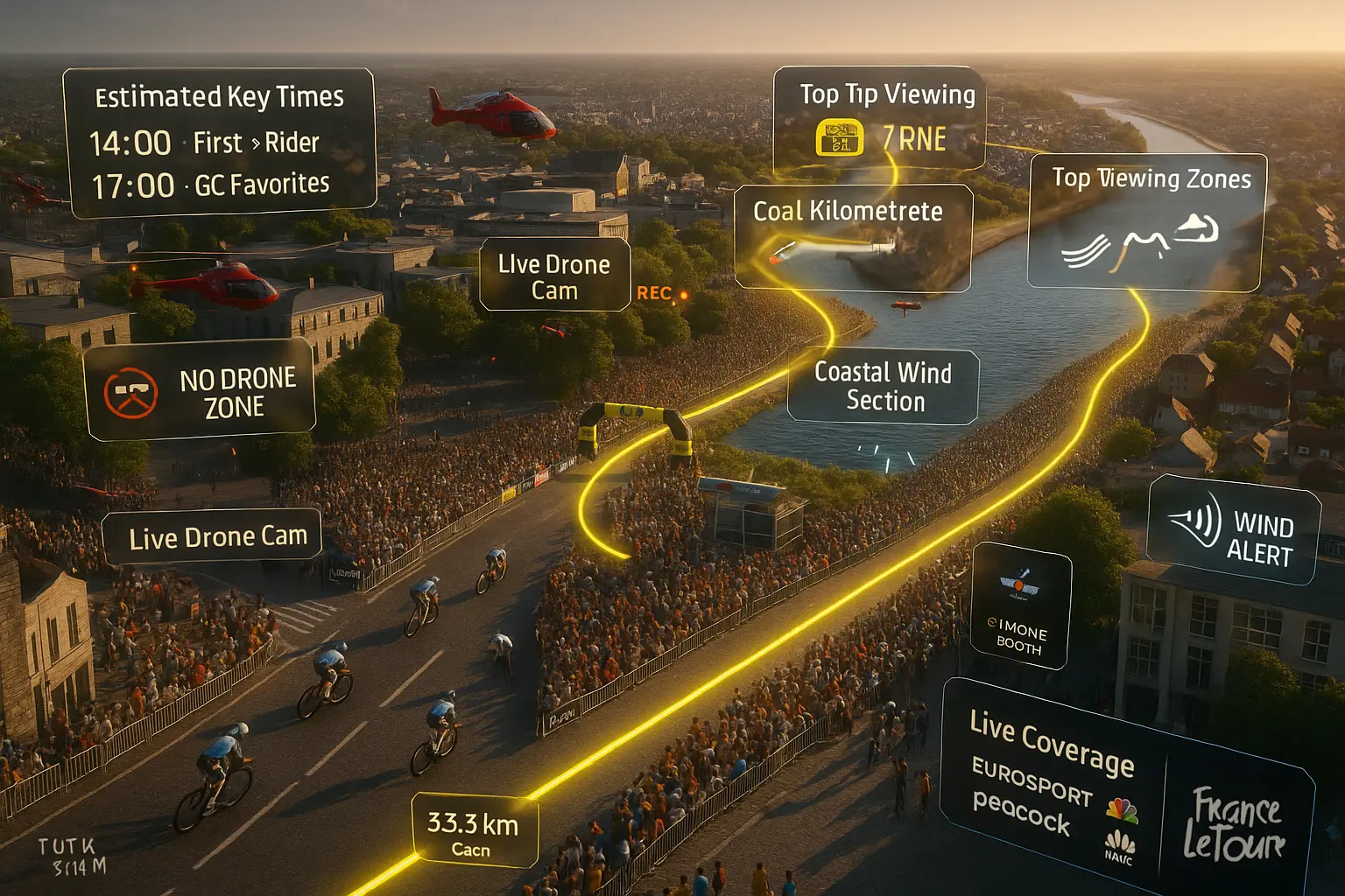 Stage 5 Caen — Where to Catch the Action & Soak Up the Madness 1 TDF Stage 5 Caen Spectators Guide