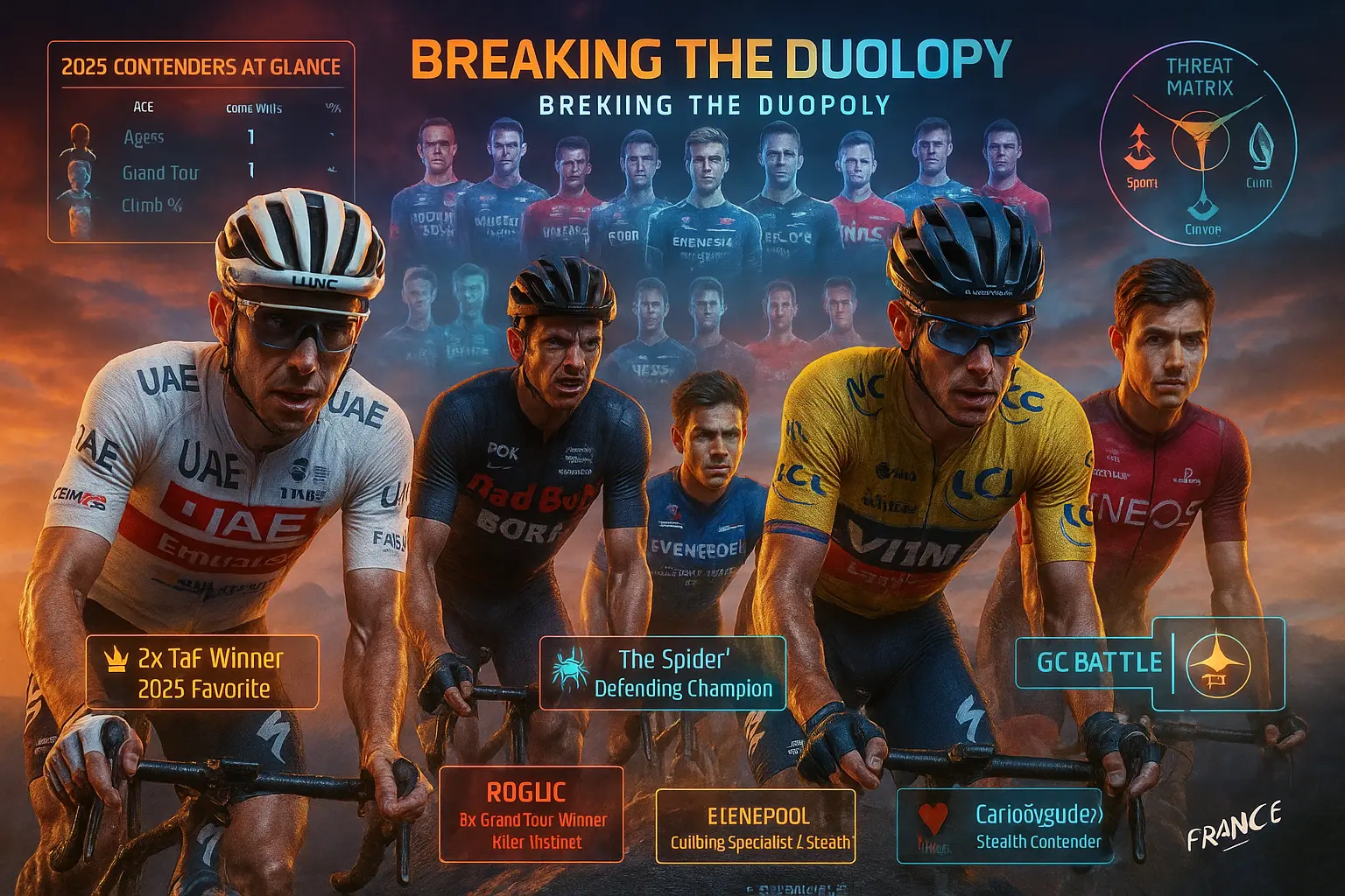 Tour de France 2025 GC Contenders Preview: Who Can Break the Pogačar & Vingegaard Grip? 1 tdf-2025-who-can-beat-pogacar-vingegaard