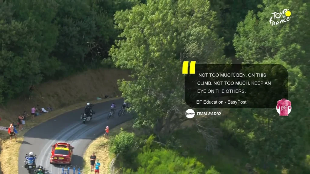 The “Missed Move” Syndrome: Who Blinked When It Mattered on Stage 10? 3 Stage 10 - Tour de France 2025 Ben got instruction