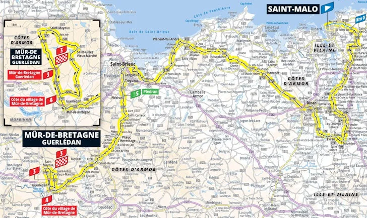 Tour de France 2025 Stage 7: Detailed Route, Profile, Favourites & Race Day Preview 2 stage-7-route-map