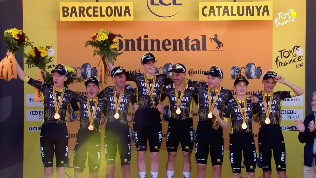 Visma wins tour de france 2026 stage 1