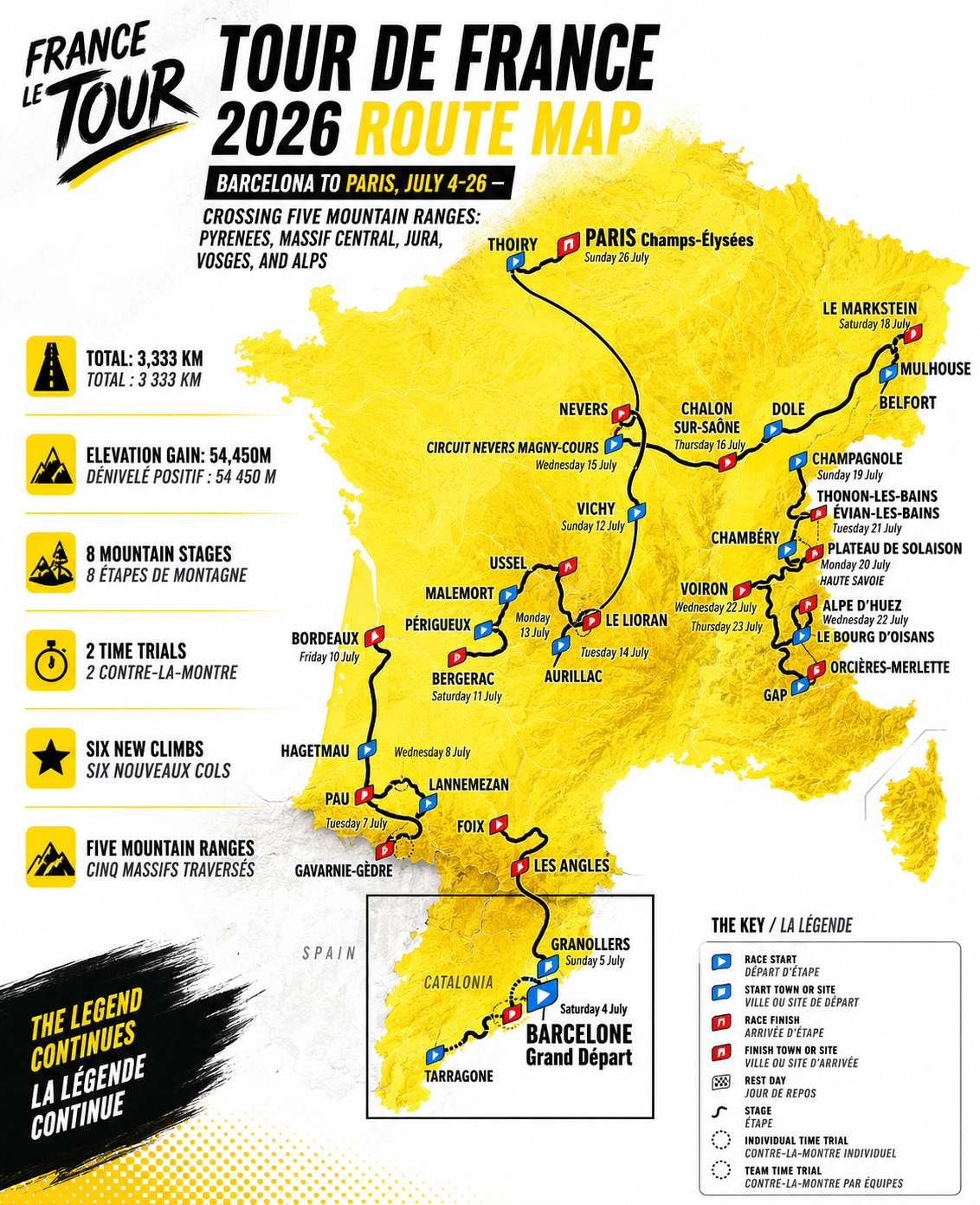 Tour De France 2026 Route Stage By Stage Guide Profiles Complete Tour De France 2026 Route Map 