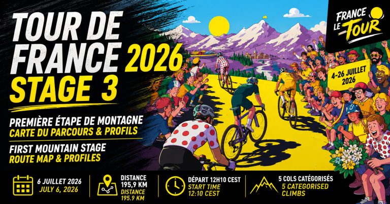 Tour de France 2026 Stage 3 Granollers to Les Angles