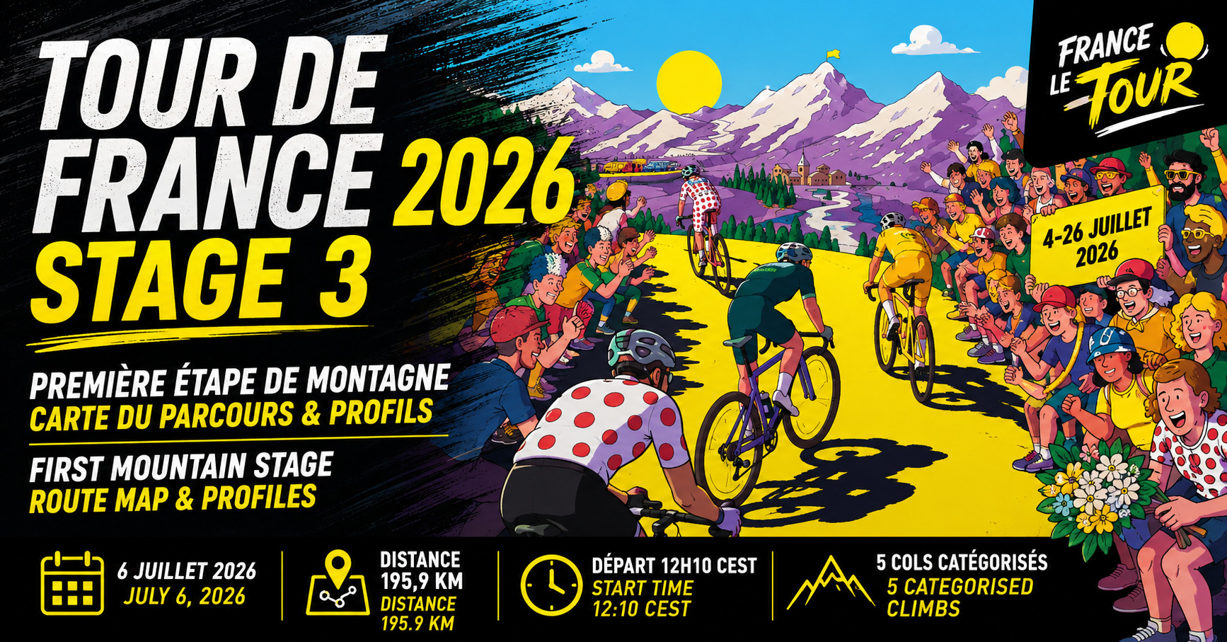 Tour de France 2026 Stage 3: Complete Guide to the Granollers to Les Angles Mountain Stage 1 Tour de France 2026 Stage 3 Granollers to Les Angles