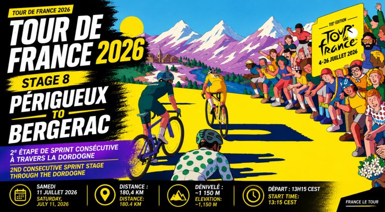 Tour de France 2026 Stage 8: Complete Guide to the Périgueux to Bergerac Stage