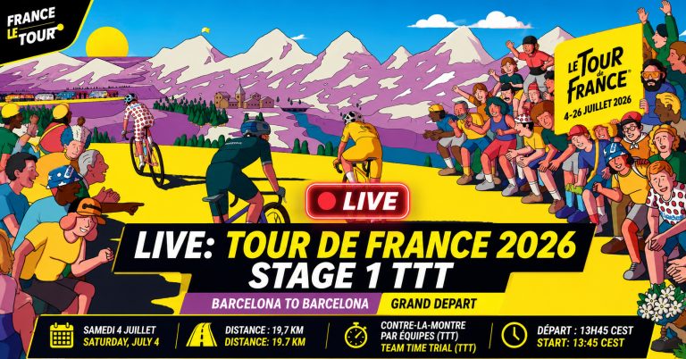 Tour de France 2026 Stage 1 Live — Barcelona to Barcelona (TTT): Results, Updates & Highlights 3 Watch Tour de France 2026 Stage 1 Live
