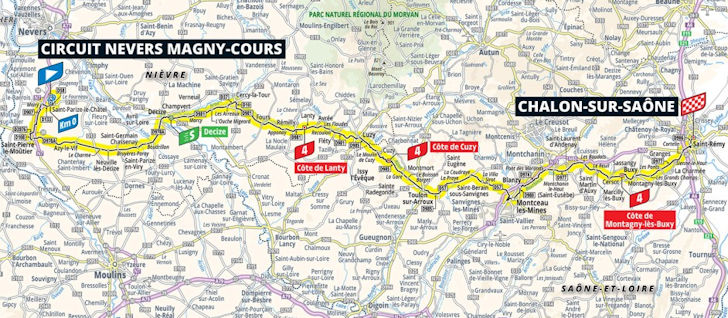 Tour de France 2026 Stage 12 Route Magny-Cours to Chalon-sur-Saône