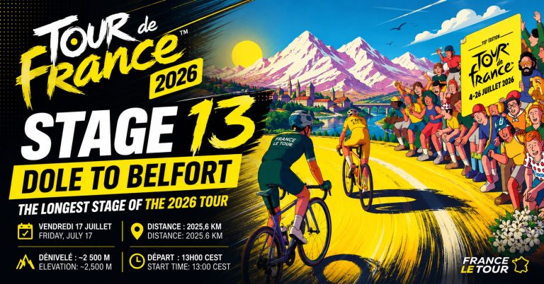 Tour de France 2026 Stage 13 Dole to Belfort