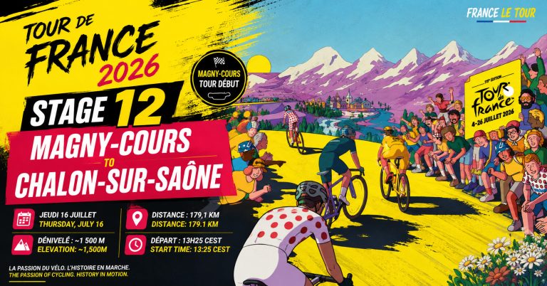 Tour de France 2026 Stage 12 Magny-Cours to Chalon-sur-Saône